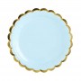 FETE EN KIT - DECORATION 1ER ANNIVERSAIRE - ASSIETTE BLEU OR