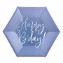 FETE EN KIT - DECORATION ANNIVERSAIRE - ASSIETTE HB BLEU