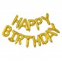 FETE EN KIT - DECORATION ANNIVERSAIRE - BALLON MYLAR HAPPY BIRTHDAY OR