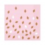 FETE EN KIT - DECORATION ANNIVERSAIRE - SERVIETTE ROSE OR