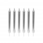 FETE EN KIT - DECORATION ANNIVERSAIRE - BOUGIE ARGENT