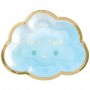 FETE EN KIT - DECORATION BABY SHOWER - ASSIETTE NUAGE BLEUE