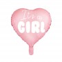 FETE EN KIT - DECORATION BABY SHOWER - BALLON COEUR IT'S A GIRL ROSE