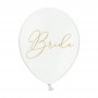 FETE EN KIT - DECORATION EVJF - BALLON BLANC BRIDE OR