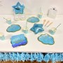 FETE EN KIT - DECORATION DE TABLE BABY SHOWER BLEU