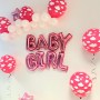 FETE EN KIT - DECORATION BALLONS BABY SHOWER ROSE FILLE