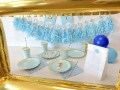 FETE EN KIT - DECORATION DE TABLE - 1ER ANNIVERSAIRE BLEU