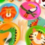 FETE EN KIT - ASSIETTE ANNIVERSAIRE ANIMAUX - DECO DE TABLE